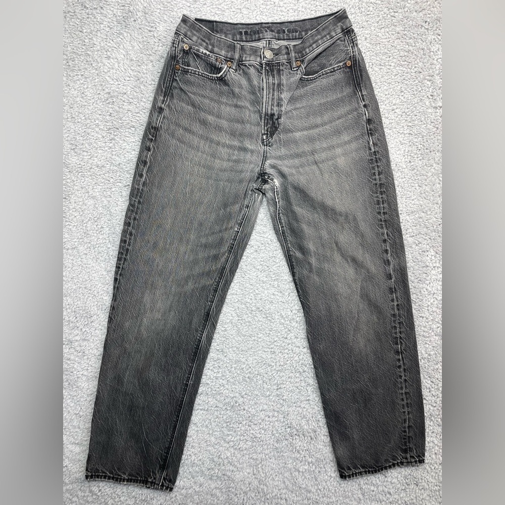 American Eagle Jeans Womens 6 90s Boyfriend Jean Distressed Grunge Skate Lived